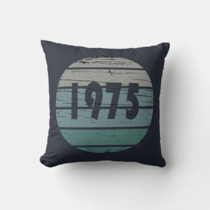 Född 1975 vintage 50 födelsedagspresent kudde