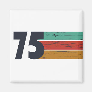 Född 1975 vintage födelsedagsfest magnet
