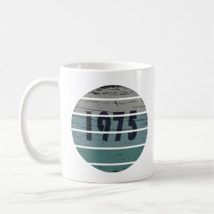 Född 1975 vintage födelsedagspresent kaffemugg