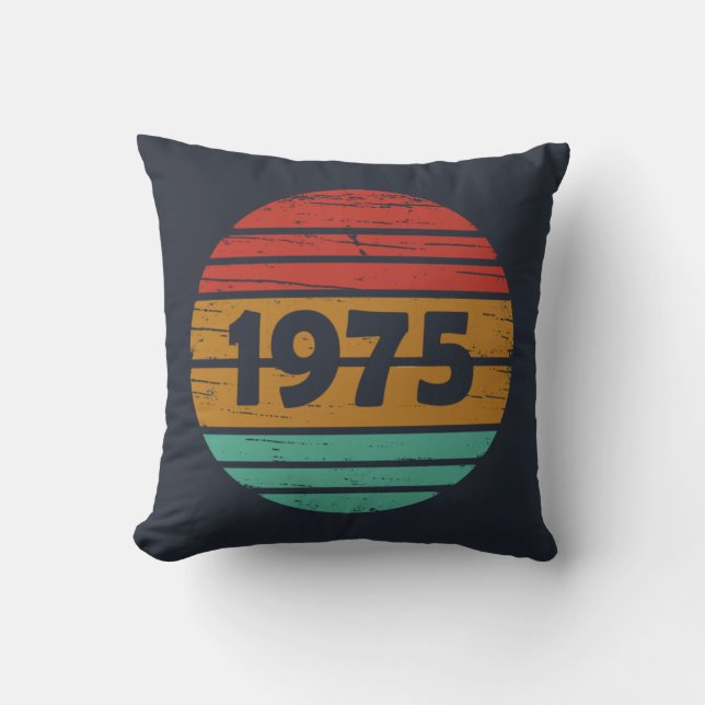 född 1975 vintage födelsedagspresent kudde (Framsida)