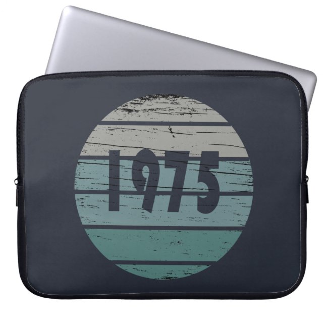 född 1975 vintage födelsedagspresent laptop fodral (Framsidan)