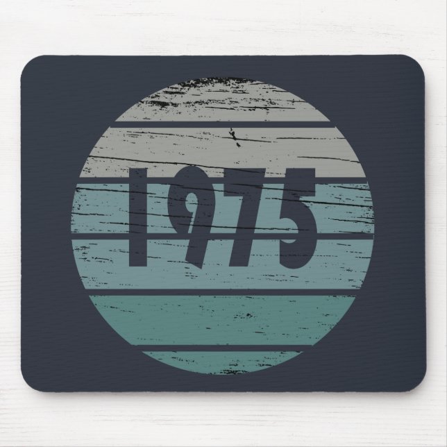 född 1975 vintage födelsedagspresent musmatta (Framsidan)