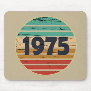 Född 1975 vintage födelsedagspresent musmatta