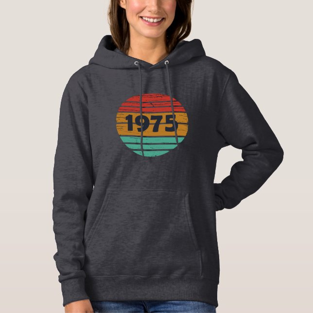född 1975 vintage födelsedagspresent t shirt (Framsida)