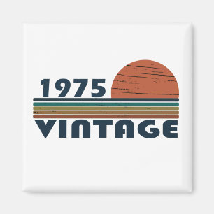 Född 1975 vintagens födelsedag magnet