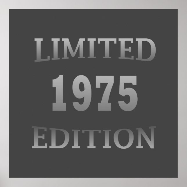 Född 1975 vintagens födelsedag poster (Framsidan)