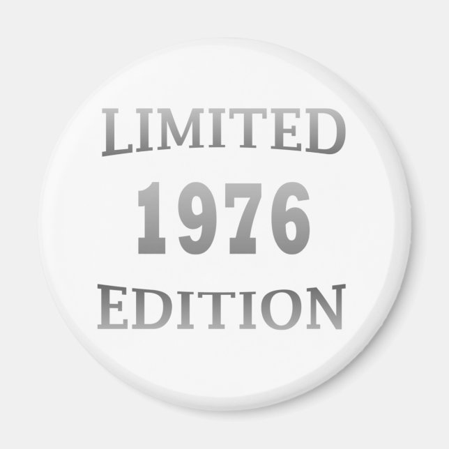 född 1976, begränsad utgåva magnet (Framsidan)