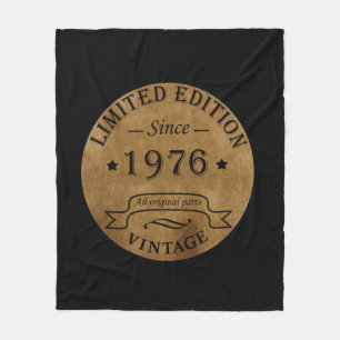 Född 1976 vintage 50-årspresent fleecefilt