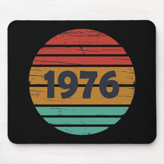 Född 1976 vintage 50-årspresent musmatta (Framsidan)