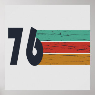 Född 1976 vintage 50-årspresent poster