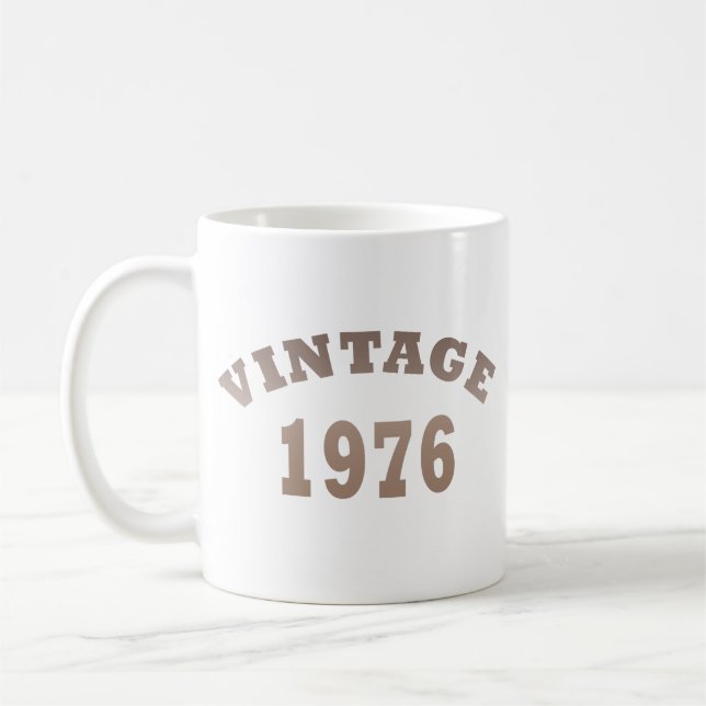 Född 1976 vintagens födelsedag kaffemugg (Vänster)