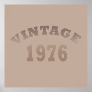 Född 1976 vintagens födelsedag poster