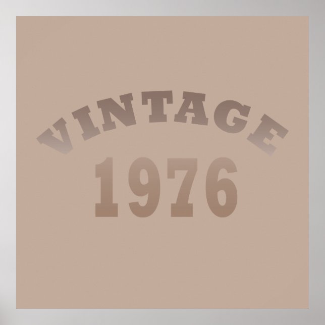 Född 1976 vintagens födelsedag poster (Framsidan)