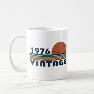 Född 1976 vintagens födelsedagspresent kaffemugg