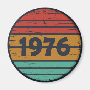Född 1976 vintagens födelsedagspresent magnet