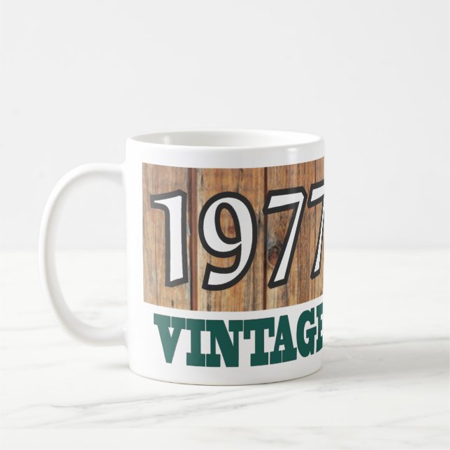 Född 1977 - Födelsedagsfirande Kaffemugg (Vänster)