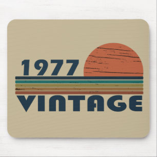 född 1977 vintage födelsedag musmatta