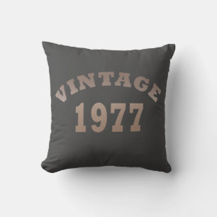 Född 1977 vintage födelsedagspresent kudde