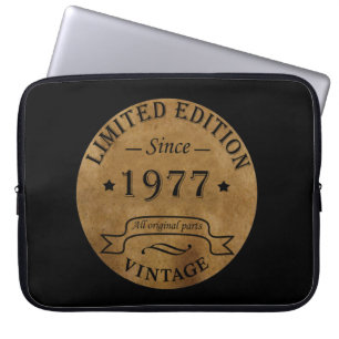 Född 1977 vintagens födelsedag laptop fodral