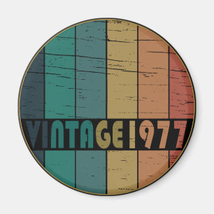Född 1977 vintagens födelsedag magnet