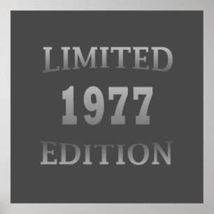 Född 1977 vintagens födelsedag poster