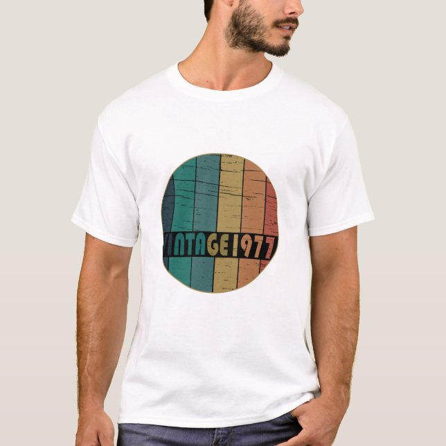 Född 1977 vintagens födelsedag t shirt (Framsida)