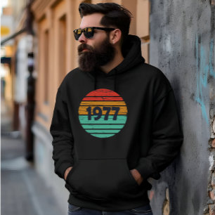 Född 1977 vintagens födelsedagspresent hoodie