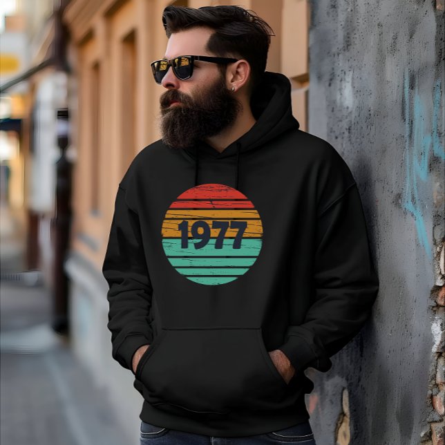 Född 1977 vintagens födelsedagspresent hoodie (Skapare uppladdad)