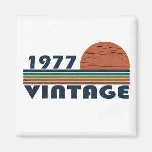 Född 1977 vintagens födelsedagspresent magnet