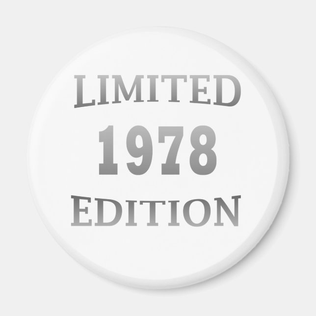 Född 1978 i födelsedagspresent magnet (Framsidan)