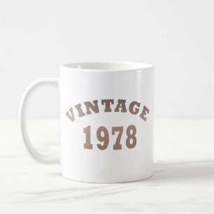Född 1978 vintagens födelsedagspresent kaffemugg