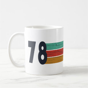 Född 1978 vintagens födelsedagspresent kaffemugg