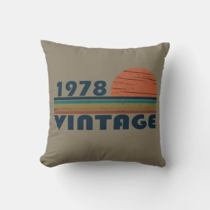 Född 1978 vintagens födelsedagspresent kudde