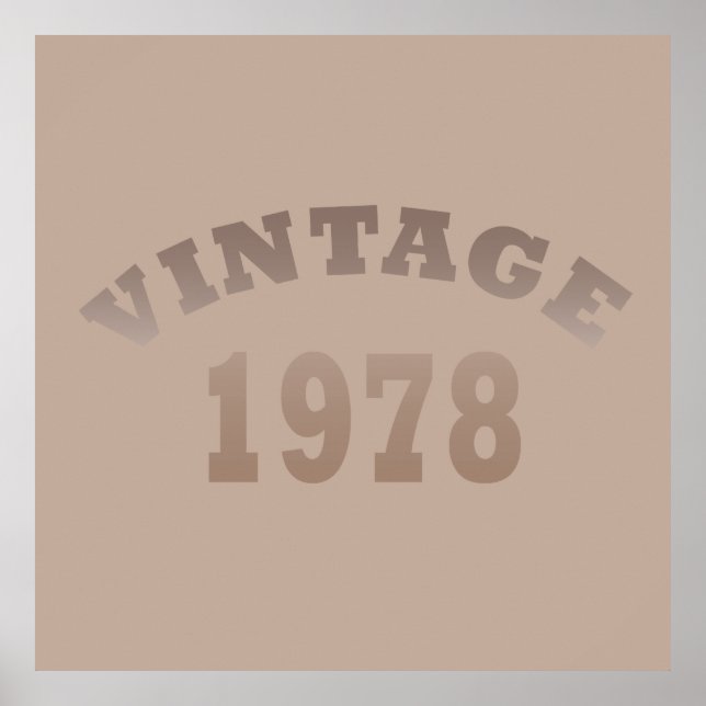 Född 1978 vintagens födelsedagspresent poster (Framsidan)