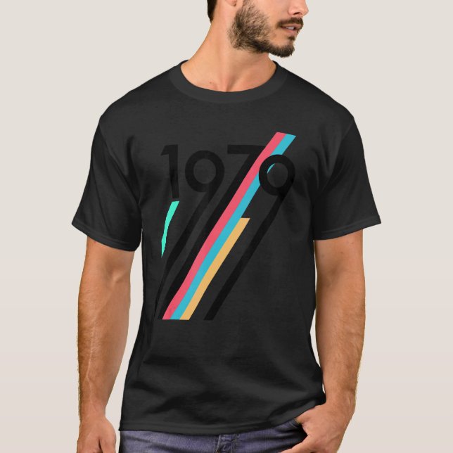 Född 1979 1979 i Tävlan Strip T Shirt (Framsida)