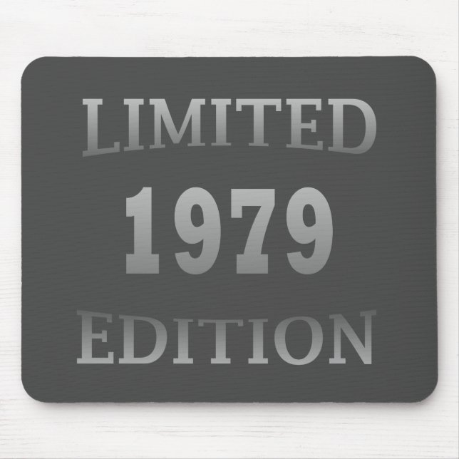 född 1979, begränsad födelsedagspresent musmatta (Framsidan)