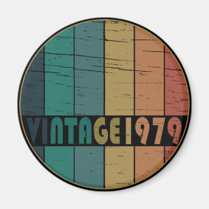 född 1979, vintagens födelsedag magnet
