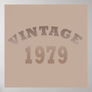 Född 1979 vintagens födelsedag poster