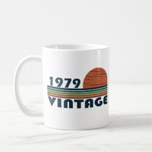 född 1979 vintagens födelsedagspresent kaffemugg