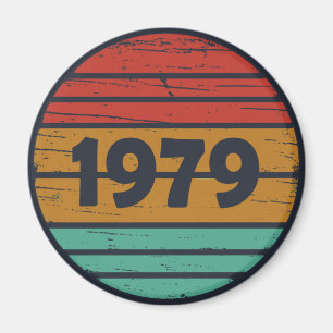 Född 1979 vintagens födelsedagspresent magnet