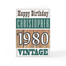 Född 1980 i Hälsning-kort