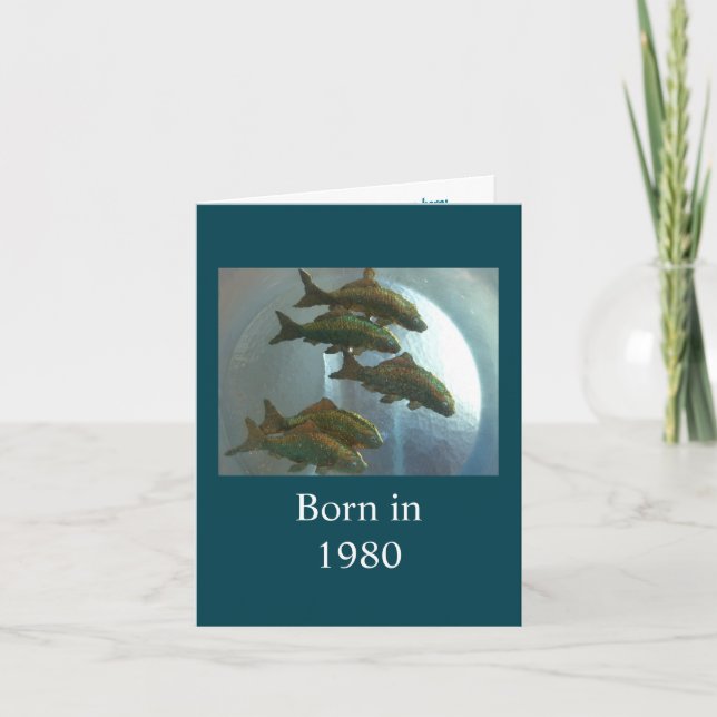 Född 1980 roligt kort (Framsida)