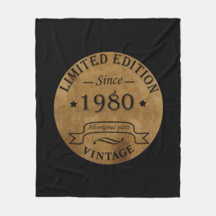 Född 1980 vintage fleecefilt