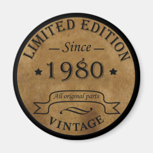 Född 1980 vintage magnet