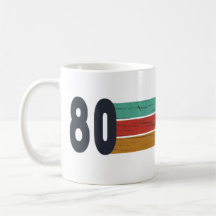 Född 1980 vintages födelsedagspresent kaffemugg
