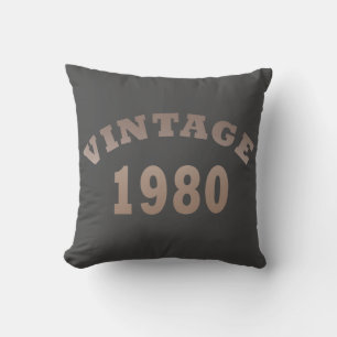 Född 1980 vintages födelsedagspresent kudde