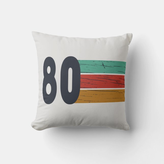 Född 1980 vintages födelsedagspresent kudde (Framsida)