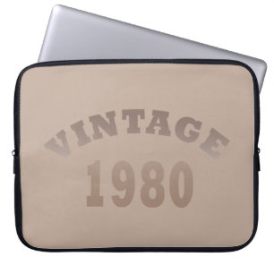 Född 1980 vintages födelsedagspresent laptop fodral