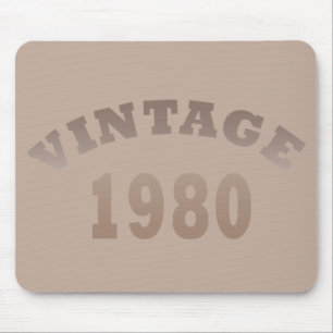 Född 1980 vintages födelsedagspresent musmatta