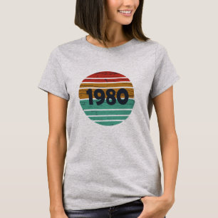 Född 1980 vintages födelsedagspresent t shirt